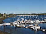 Boat marinas at Newburyport, Mass., at the end of Jim's trip